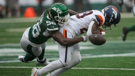 Broncos’ Tyler Badie collapses on sideline, gets put on backboard and carted off field