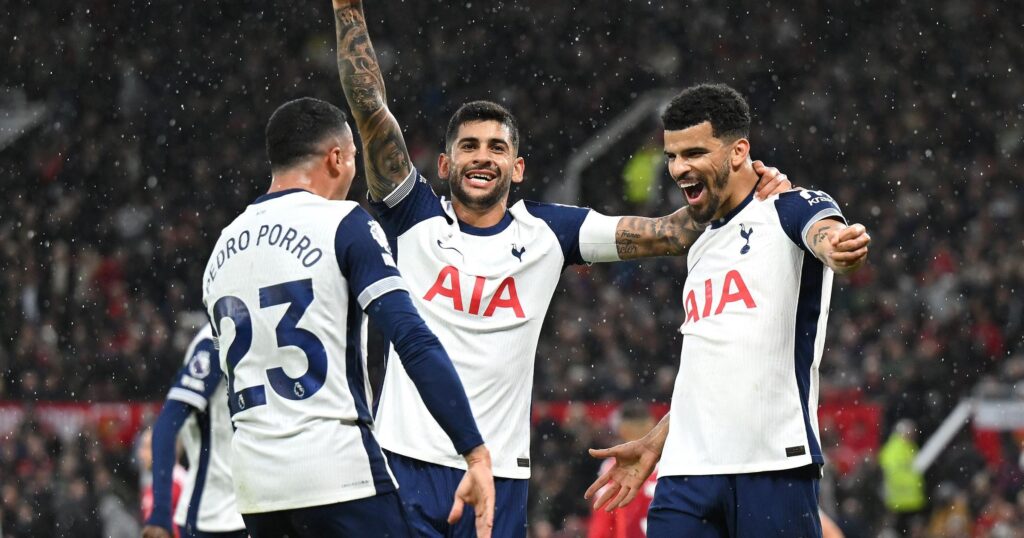 Manchester United 0-3 Tottenham: Spurs heap more misery on Erik ten Hag at Old Trafford as Bruno Fernandes sees red