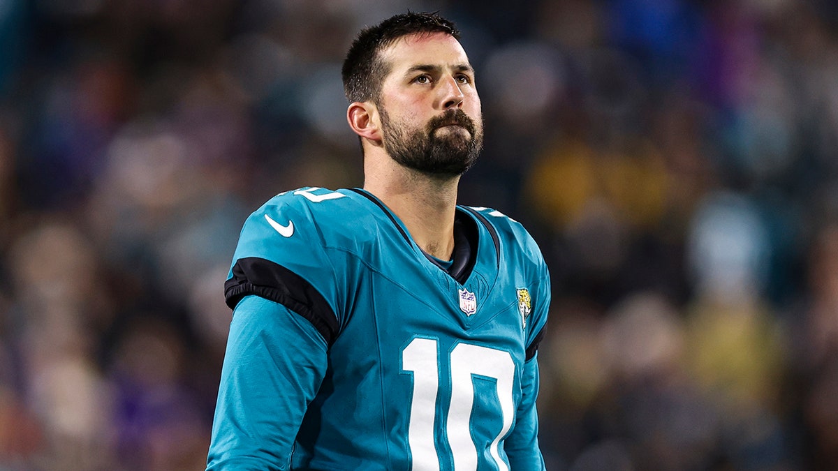 Brandon McManus looks up on field