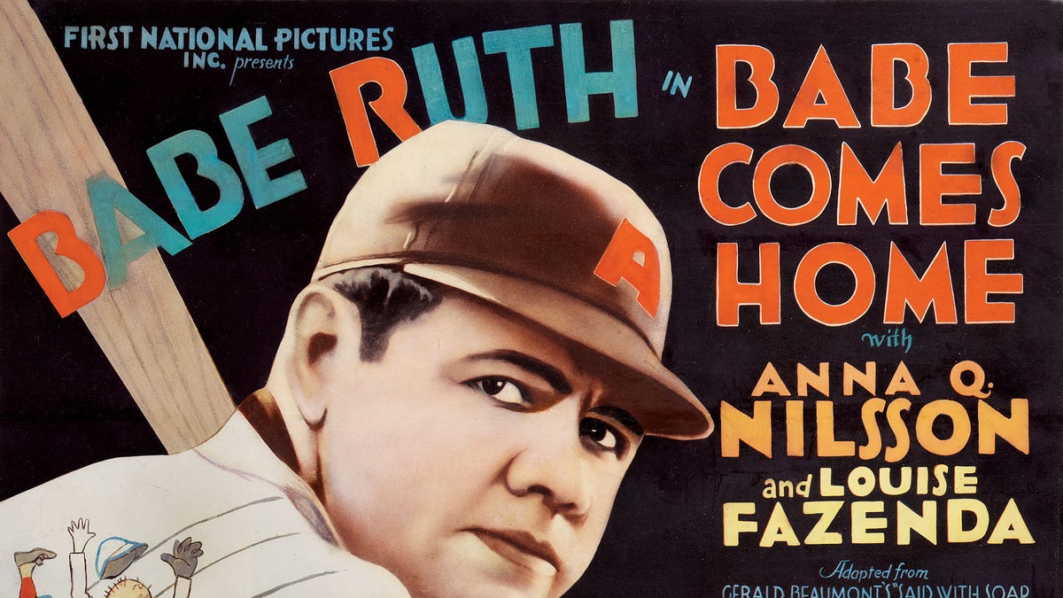 1927 silent movie starring Babe Ruth