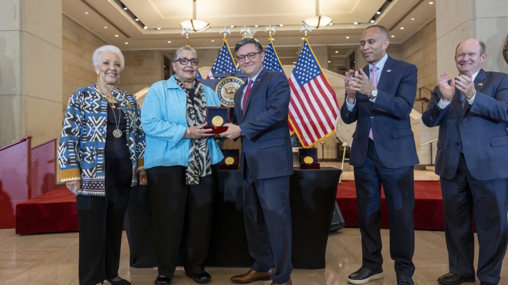 ‘Hidden Figures’ of the space race receive Congress’ highest honor at medal ceremony