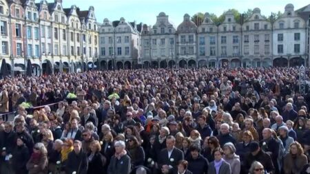 Tribute ceremony held one-year on from French teacher’s murder