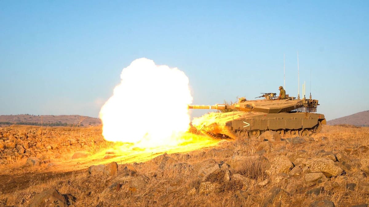 Israeli tank fires