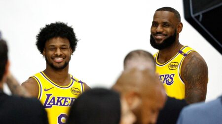 Lakers’ LeBron James says he experienced ‘pure joy’ practices with son Bronny as training camp tips off