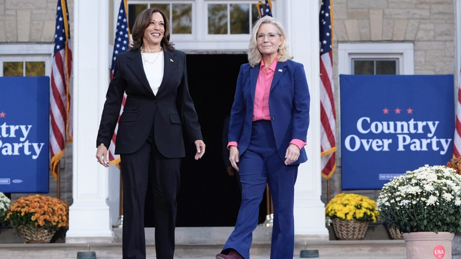 Kamala Harris teams up with Liz Cheney in the birthplace of the Republican Party