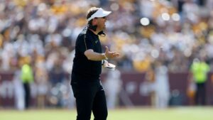 Missouri coach Eliah Drinkwitz addresses upset loss to Texas A&M: ‘I apologize to our fans’