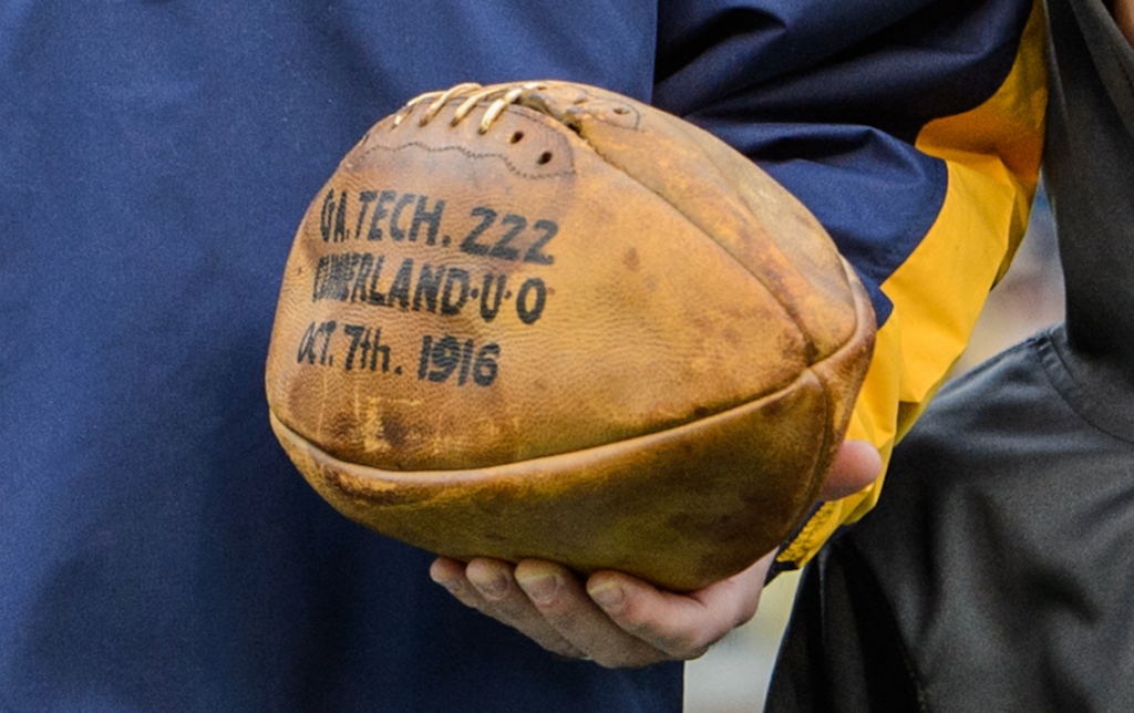 On this day in history, October 7, 1916, Georgia Tech football beats Cumberland 222-0