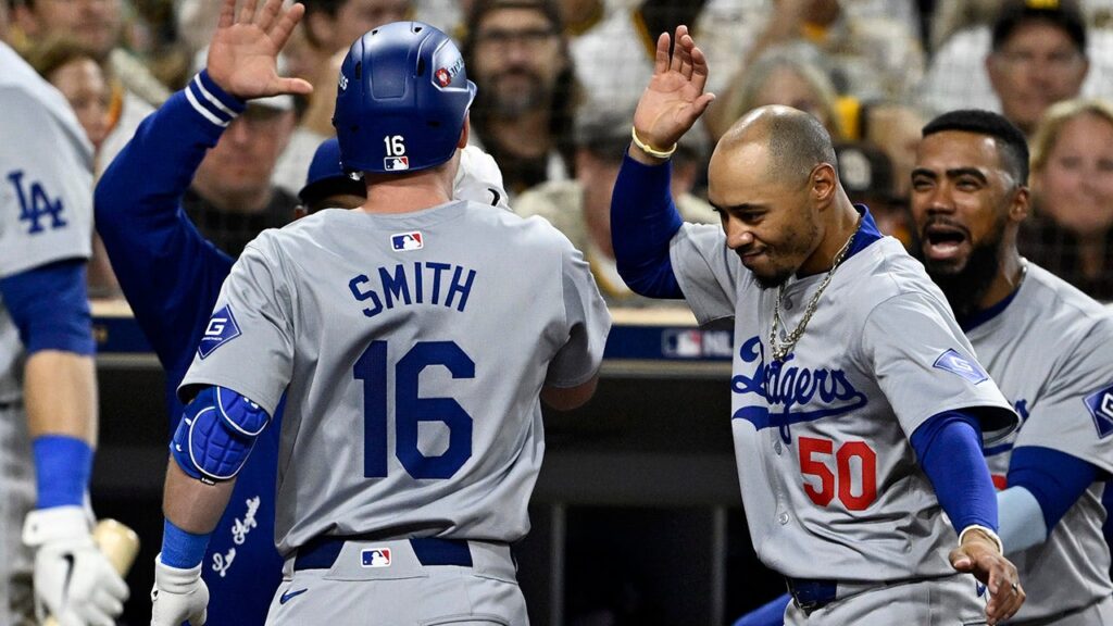 Dodgers survive elimination with big offensive showing vs Padres in NLDS