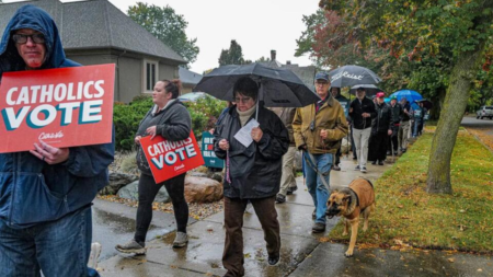 Catholics hold ‘Rosary Rally’ outside Gretchen Whitmer’s house after Doritos video sparks backlash