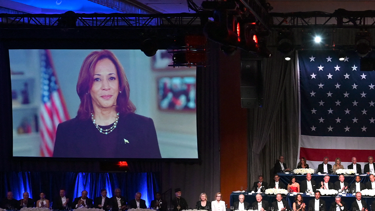 Kamala Harris in video shown at Al Smith dinner