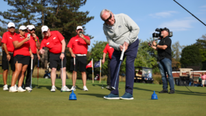 Jack Nicklaus surprises veterans at annual golf tournament