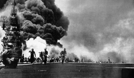 On this day in history, October 25, 1944, first kamikaze suicide pilots attack US Navy in World War II