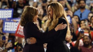 Beyoncé says ‘I’m here as a mother’ as she endorses Kamala Harris at massive rally in Texas