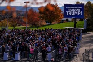 Trump vows at Pennsylvania rally to slash energy costs, lift LNG pause and ‘frack, frack, frack’