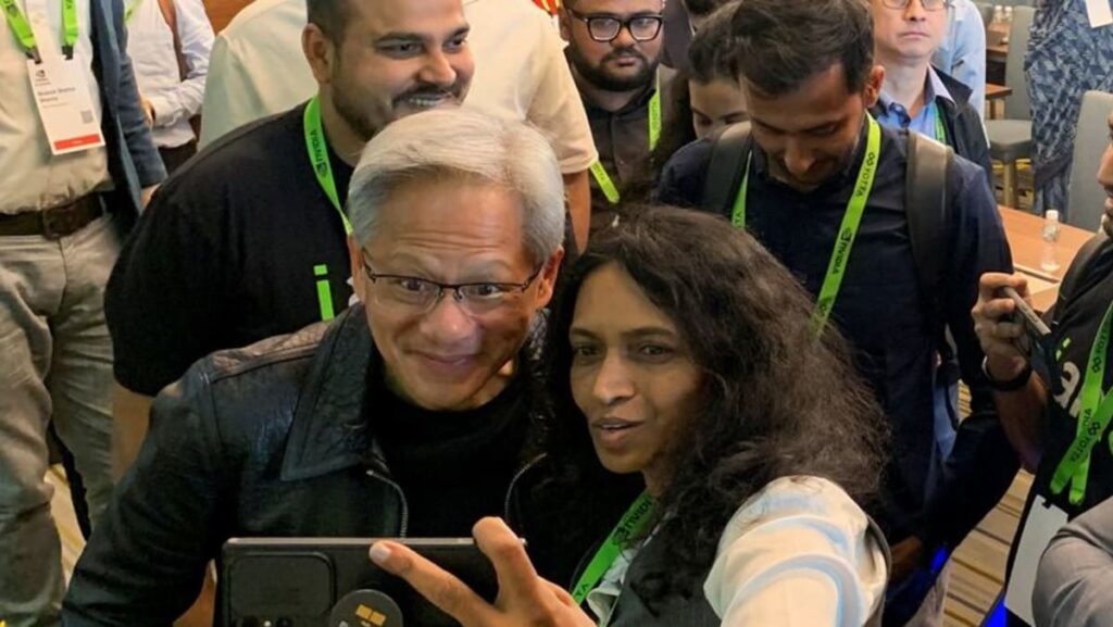 Nvidia CEO Jensen Huang gets rock star treatment from India’s tech enthusiasts