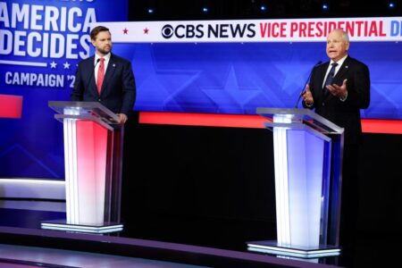 JD Vance spars with moderators before both candidates’ mics are cut at VP debate