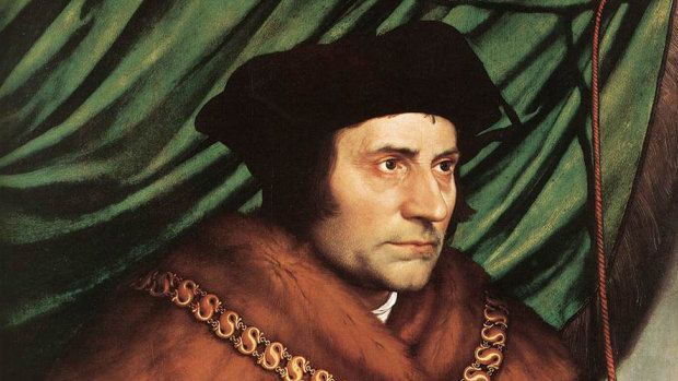 Sir Thomas More, who was beheaded for refusing to accept King Henry VIII as head of the Church of England. 