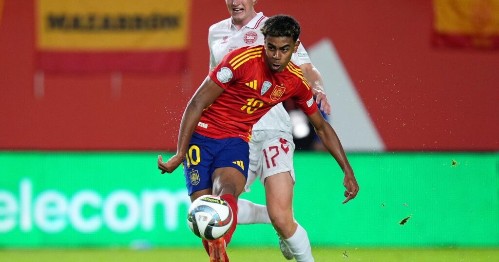 Spain 1-0 Denmark – Late Martin Zubimendi goal secures win to send Spain top of Nations League group