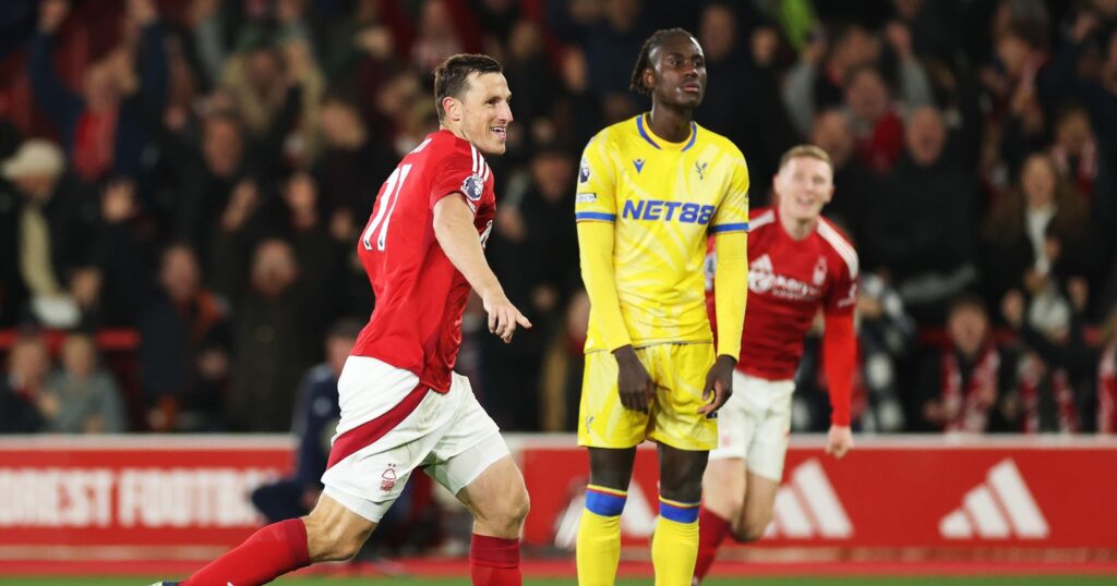 Nottingham Forest 1-0 Crystal Palace: Chris Wood hits winner to pile more misery on Oliver Glasner’s winless Eagles