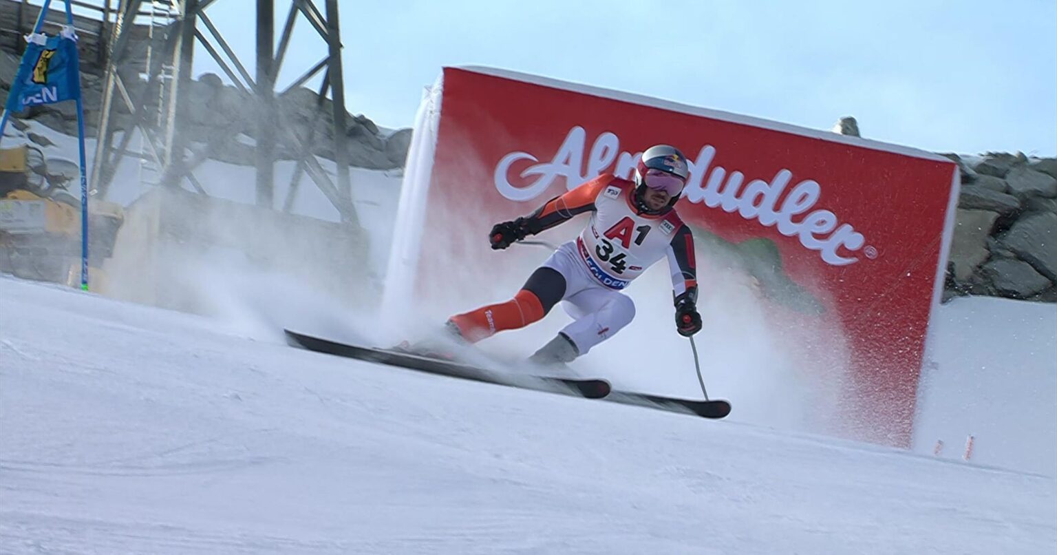 A smile on Marcel Hirscher’s face as he completes his second run after five years away from skiing – Alpine Skiing video