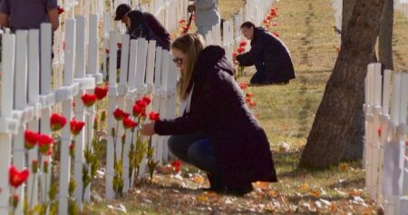 Local academy honours fallen soldiers at Calgary’s Field of Crosses