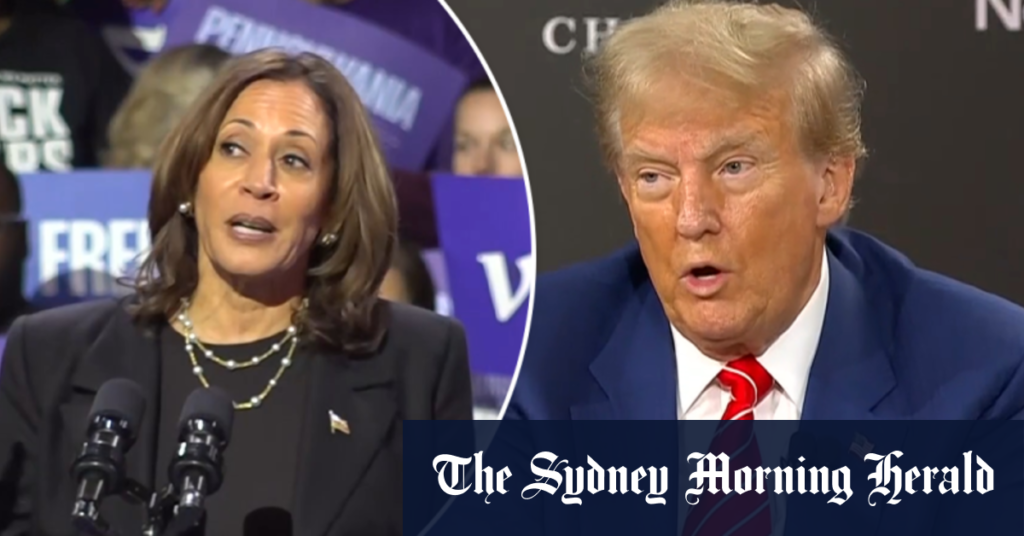 Kamala Harris accuses Donald Trump campaign of being about ‘fascism’