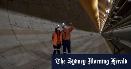 Anzac Bridge within metres of Metro West tunnelling machine