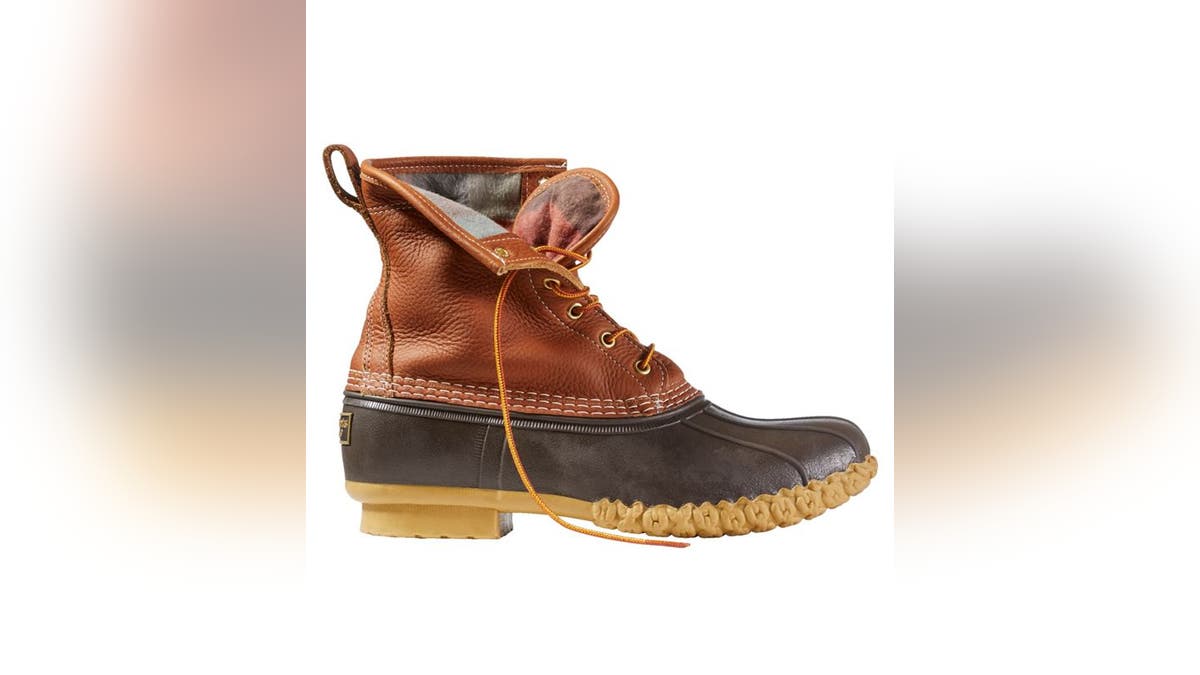 Lined Bean boots will keep your feet dry in any condition. 