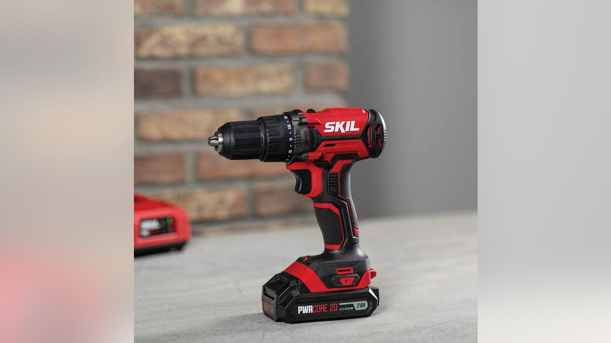 SKIL provides a powerful battery-powered drill. 