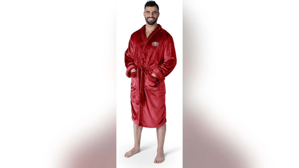 Relax in style with an NFL team logo robe. 