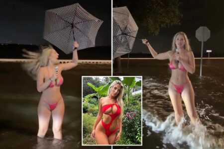 OnlyFans model faces backlash for ‘disgusting’ Hurricane Helene weather report stunt