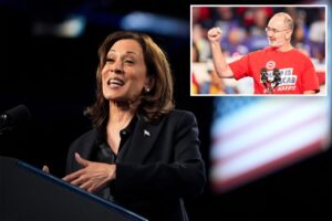 Harris – who backed ban on gasoline-powered cars – tells Michigan supporters, ‘I will never tell you what car you have to drive’ 