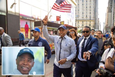 Indicted Mayor Eric Adams gets warm welcome at NYC events while deflecting federal probe questions: ‘We love you!’