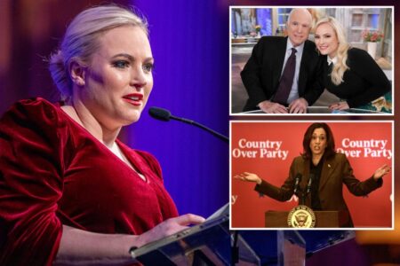 Meghan McCain threatens to ‘spill tea’ on father’s actual thoughts on Kamala Harris