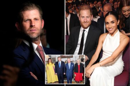 Eric Trump says no one in America ‘gives a damn’ about Prince Harry or his ‘unpopular’ wife Meghan Markle: ‘Sad to watch’