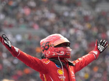 Sainz wins Mexico Grand Prix as Norris closes gap on penalised Verstappen