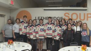 Hurricanes players pitch in to assist, support Lethbridge Soup Kitchen