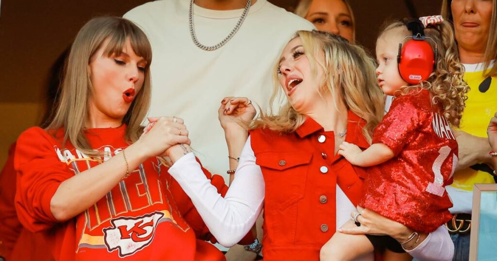 Taylor Swift and Brittany Mahomes Share Excited Embrace at Chiefs Home Game Against the Saints