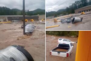 11 workers at a Tennessee factory were swept away in Hurricane Helene flooding as workers forced to wait until it was ‘too late’