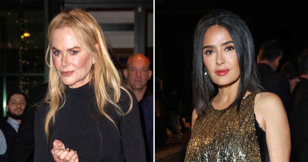 Nicole Kidman, Salma Hayek Are ‘Close Friends’ With ‘No Beef’ After Fashion Week Moment: Sources (Exclusive)