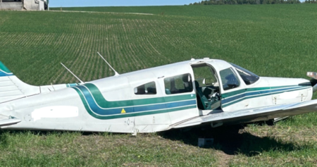 Pilot ‘unable to stop,’ crash lands on an Ontario farm field