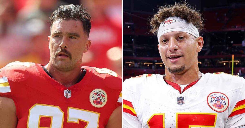 Travis Kelce Teases Patrick Mahomes for Being ‘Glued to His Royals’ During Kelce Car Jam Festivities