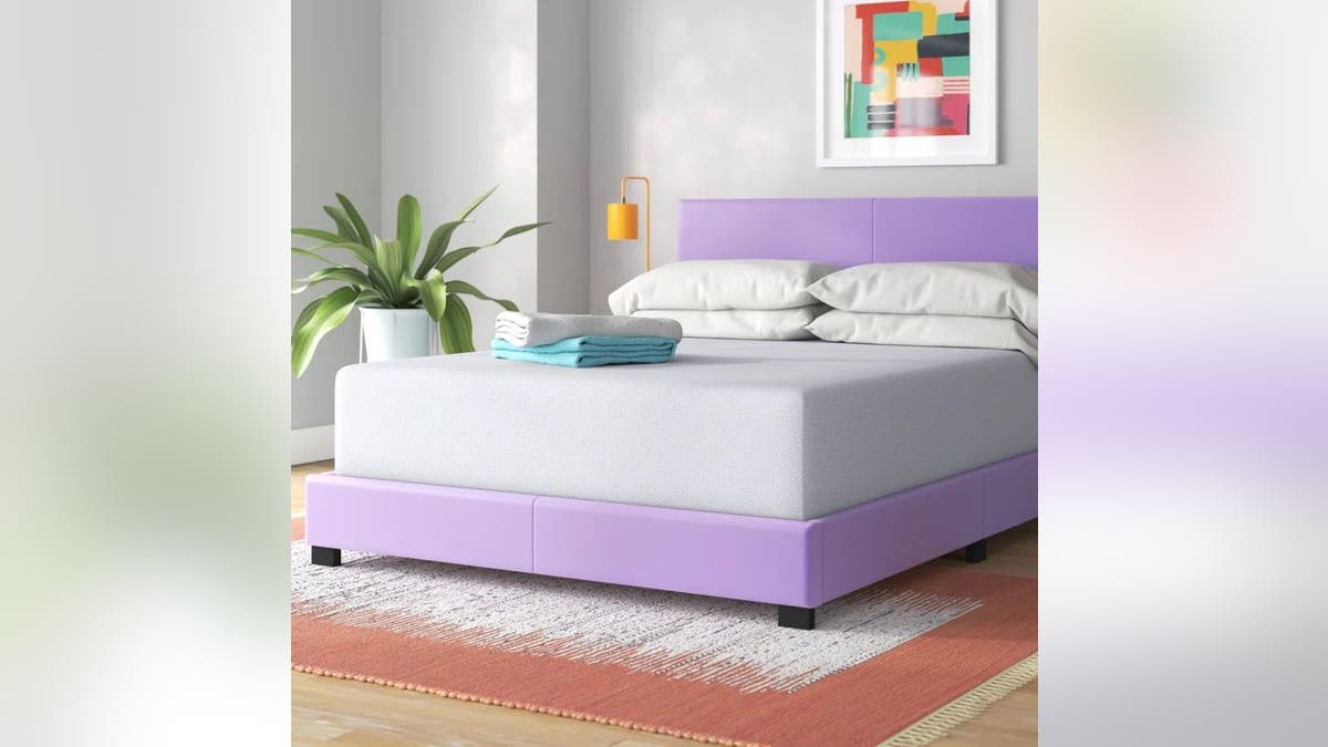 This cooling memory foam mattress updates your bed with support and just the right temperature. 