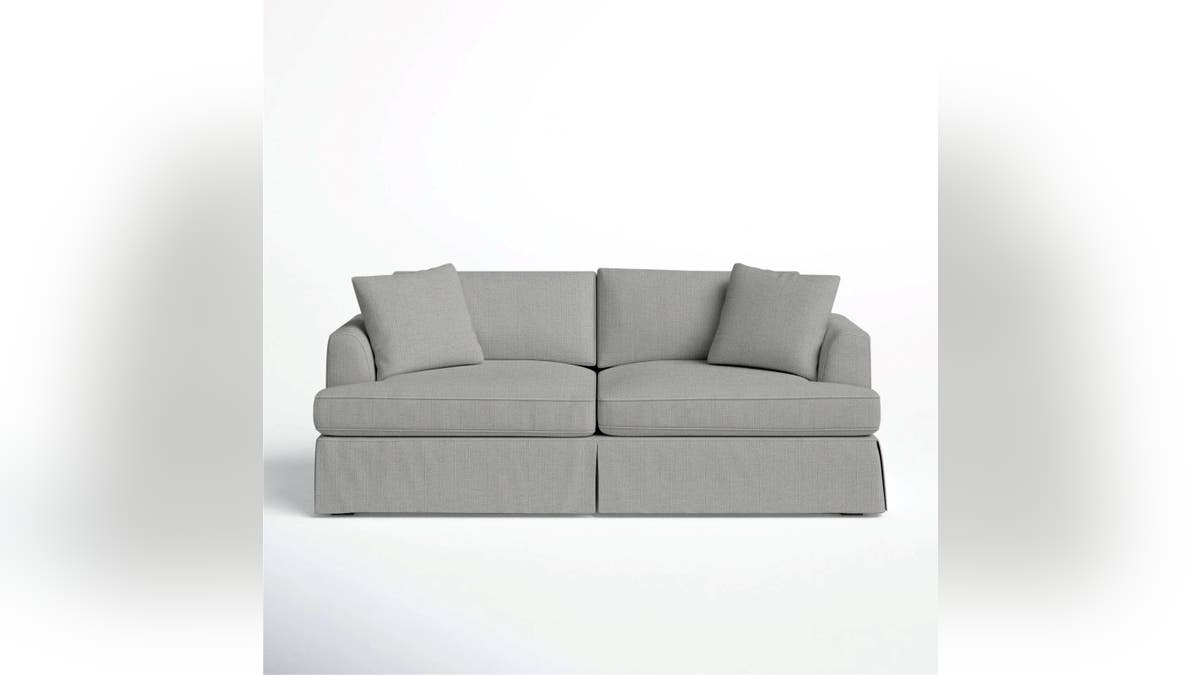 This slipcover sofa is easy to keep clean.