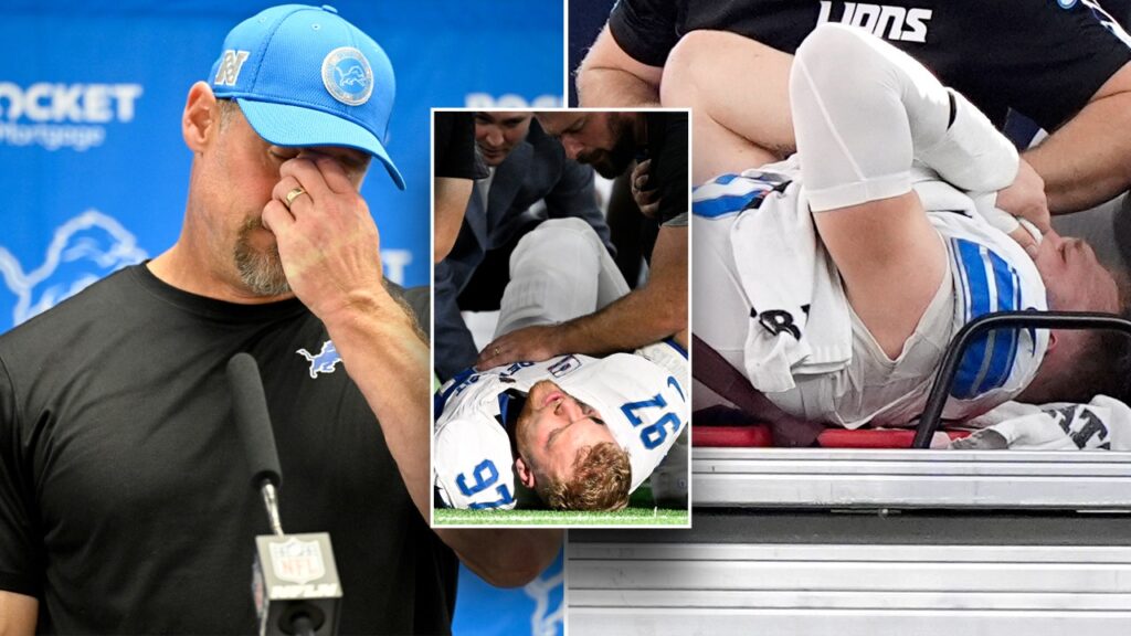 Lions’ Aidan Hutchinson had surgery to repair broken tibia and fibula, no timetable for return, team says