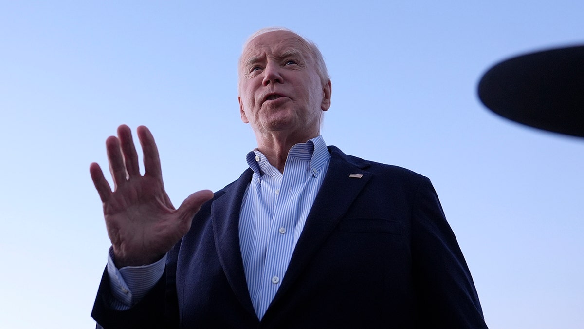 Biden speaking to reporters