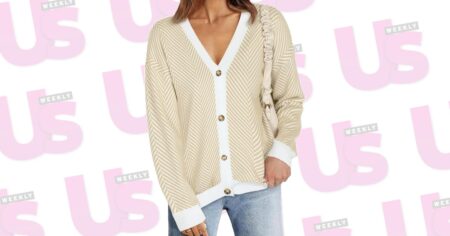 Look Like a Yacht Wife in This Ultra-Cozy Striped Fall Cardigan on Amazon