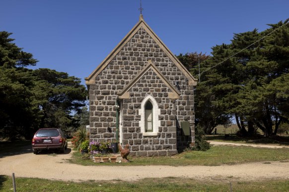 Little River’s bluestone church.