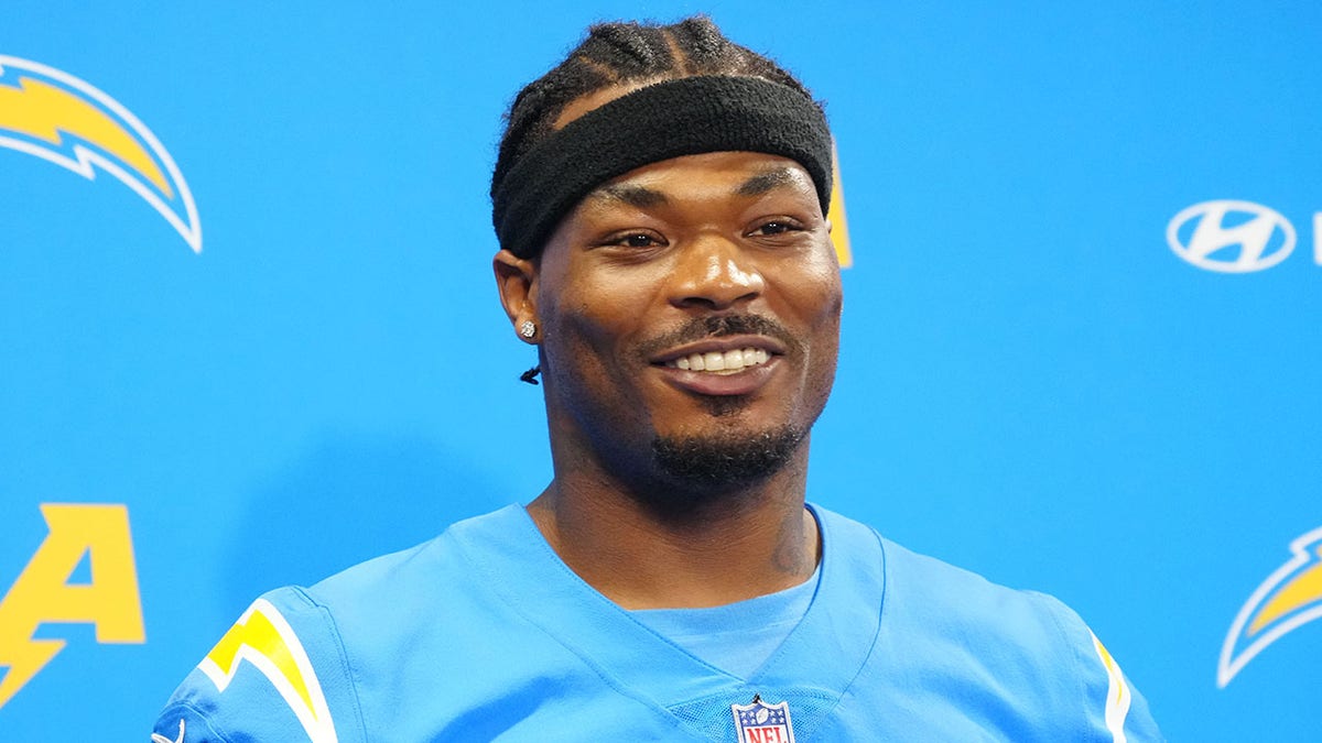 Derwin James smirks