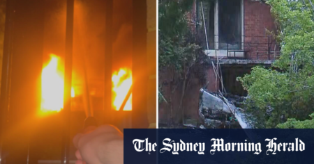 Two people taken to hospital after a house fire in Sydney